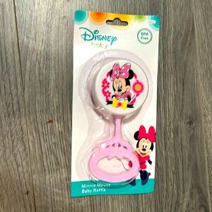 Disney baby Minnie Mouse Baby Rattle for girls. New